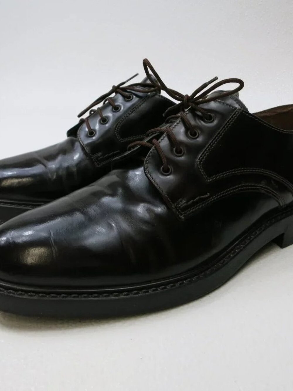 Romano Sicari Dark Brown Leather Dress Footwear Oxfords Shoes Footwear Italy 43